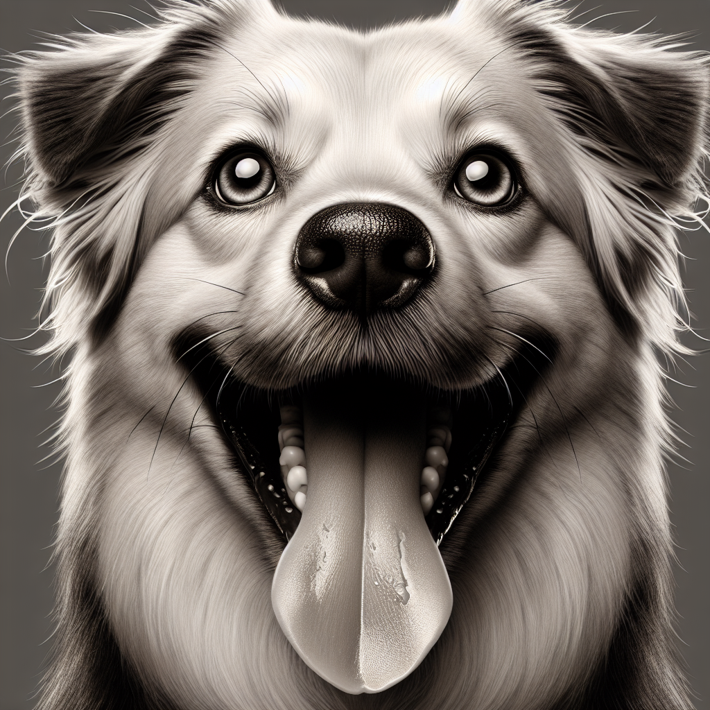 AI-generated image for: realistic image of a happy dog