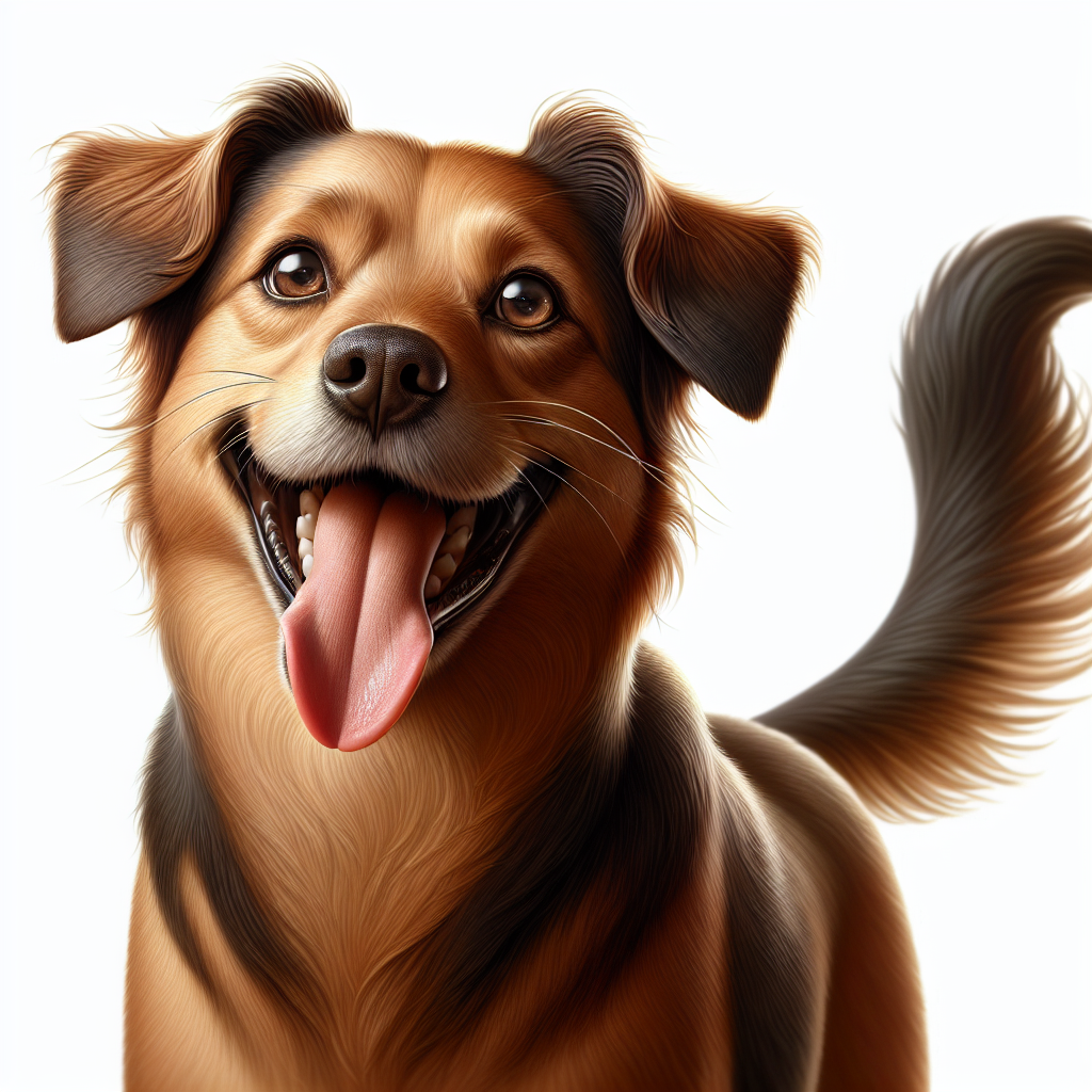 AI-generated image for: realistic image of a happy dog
