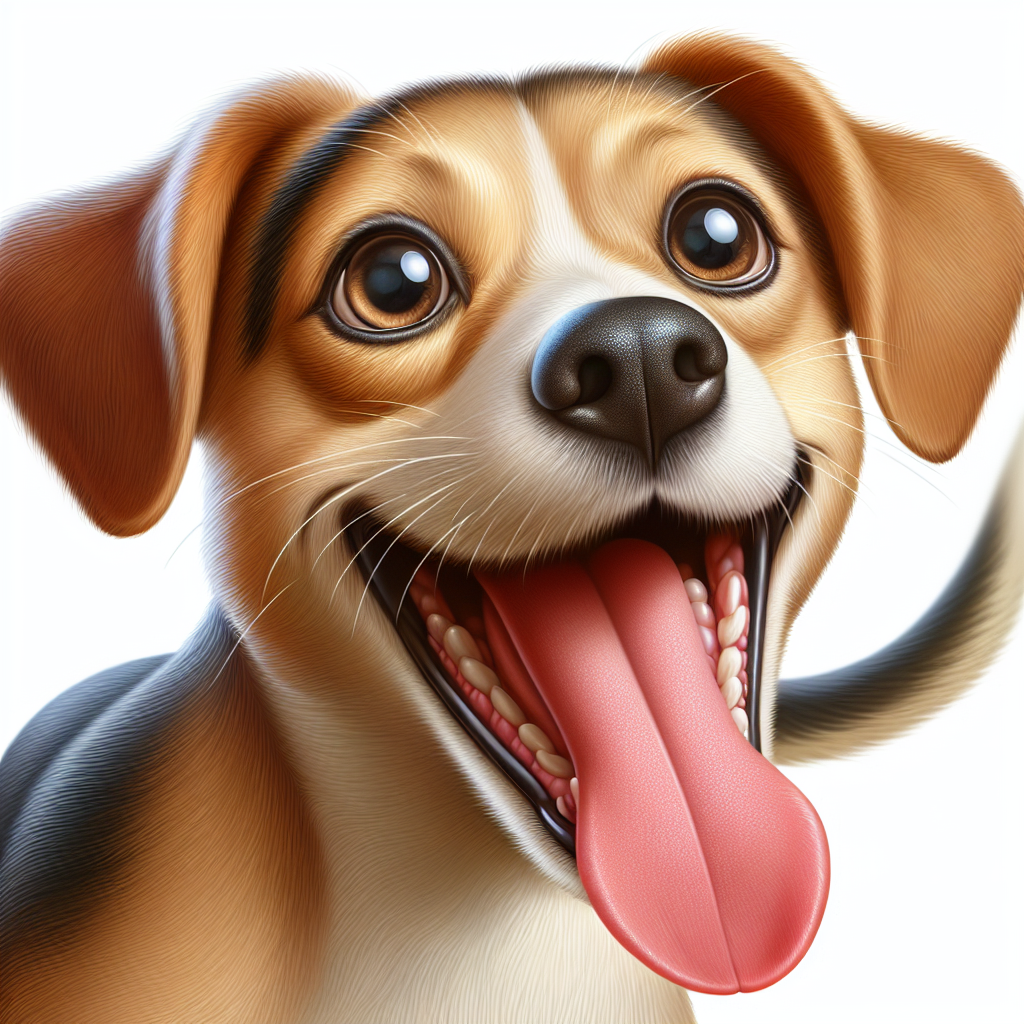 AI-generated image for: realistic image of a happy dog