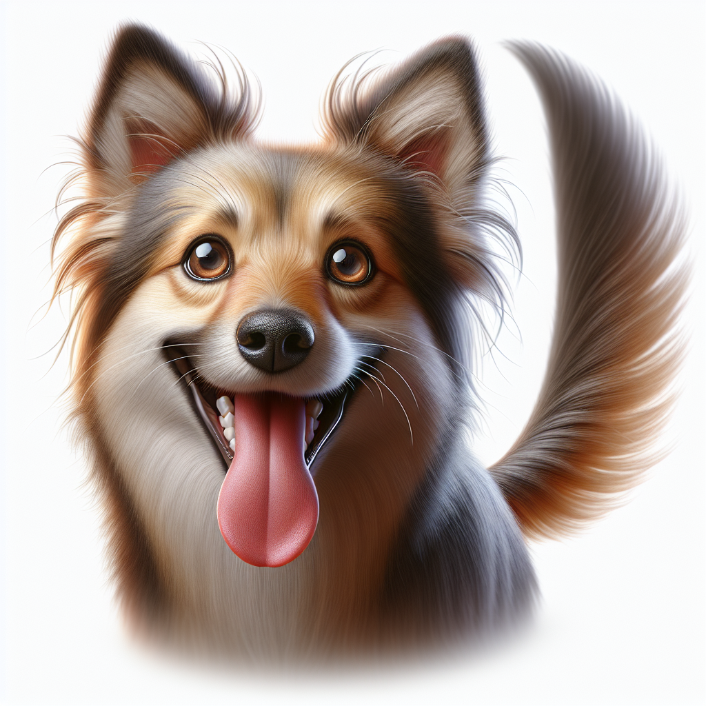 AI-generated image for: realistic image of a happy dog