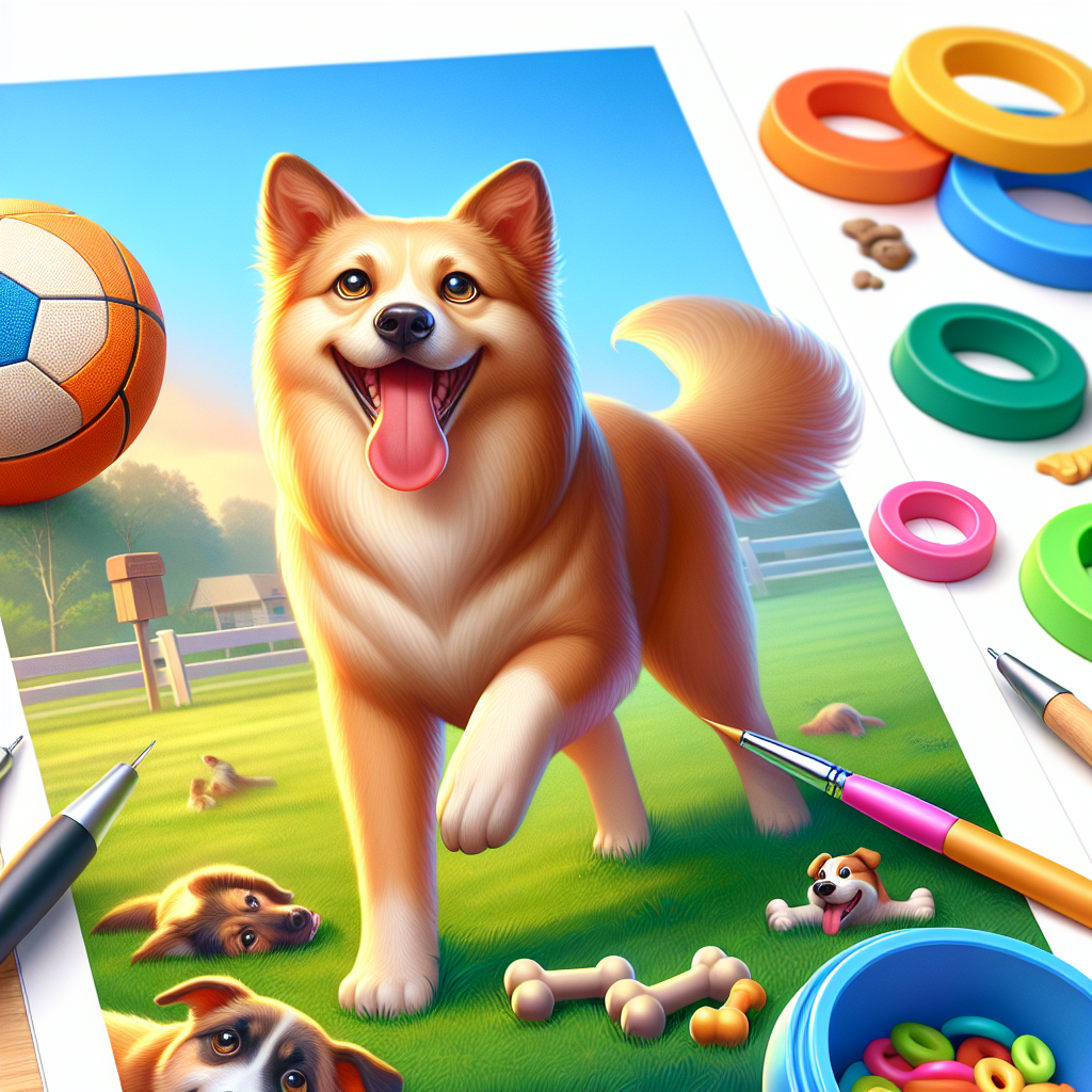 AI-generated image for: realistic image of a happy dog