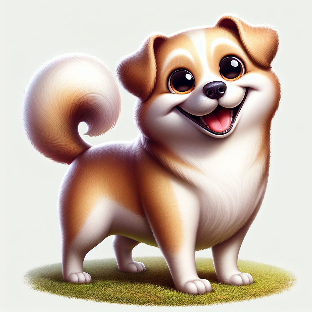 AI-generated image for: realistic image of a happy dog