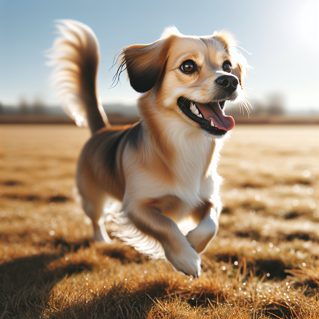 AI-generated image for: realistic image of a happy dog