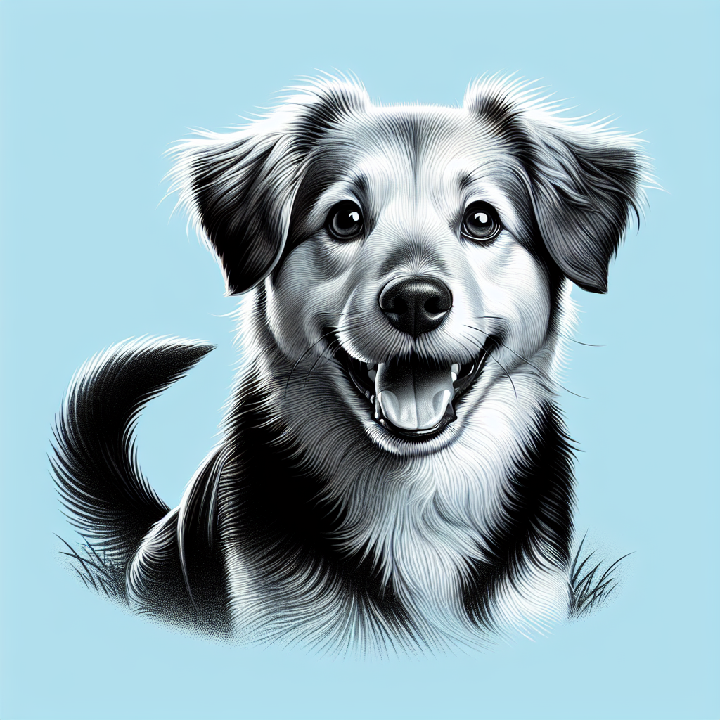 AI-generated image for: realistic image of a happy dog
