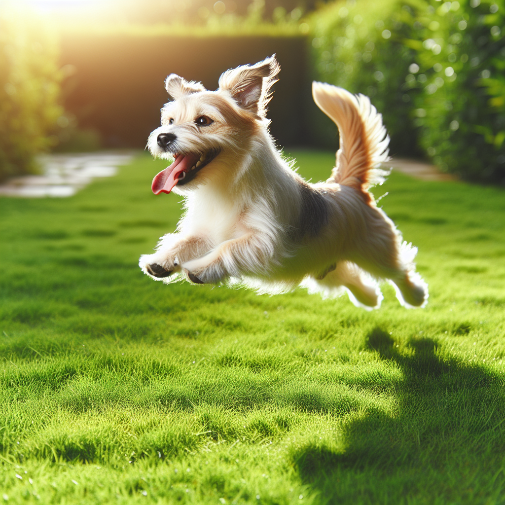 AI-generated image for: realistic image of a happy dog