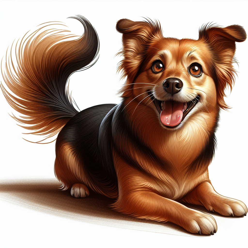 AI-generated image for: realistic image of a happy dog