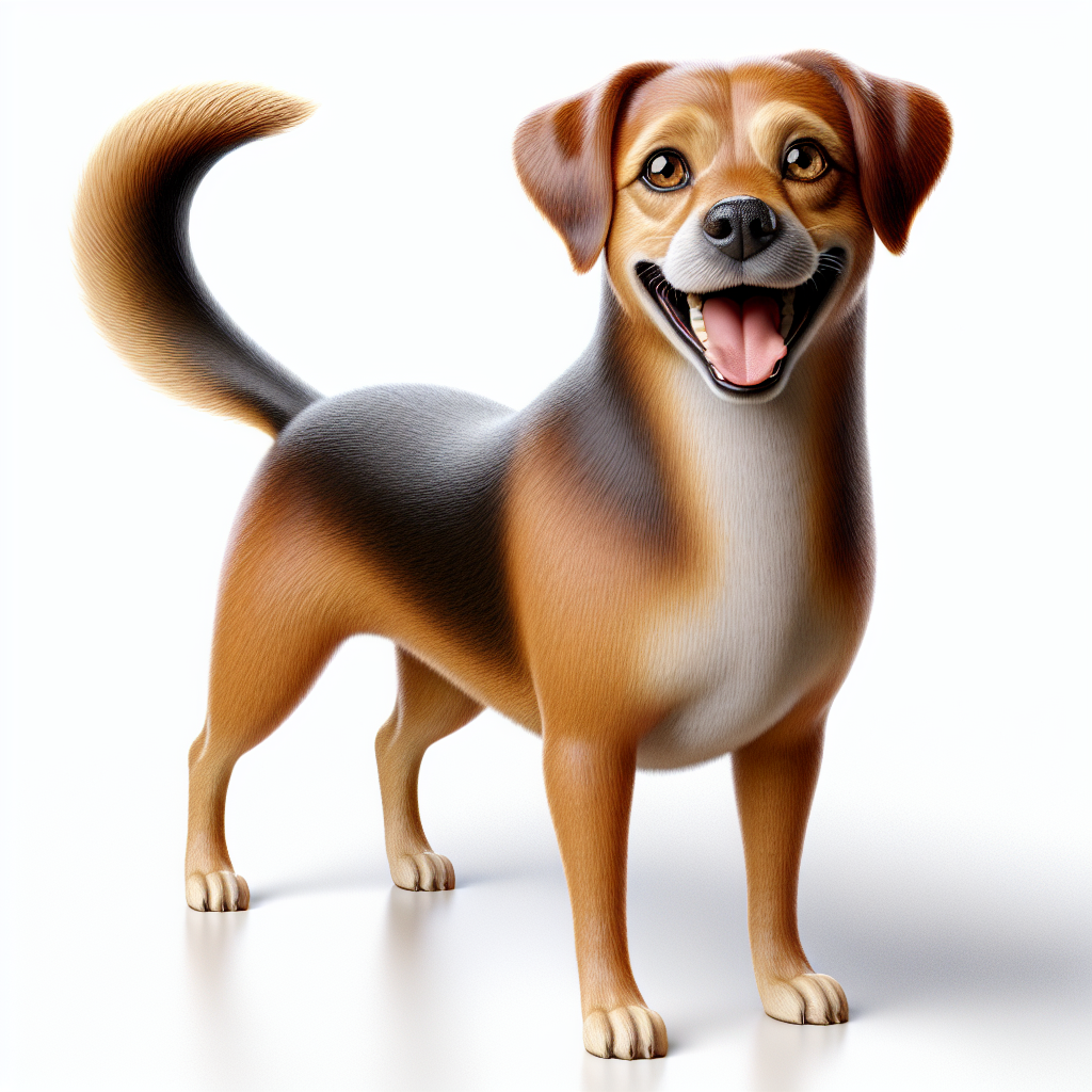 AI-generated image for: realistic image of a happy dog