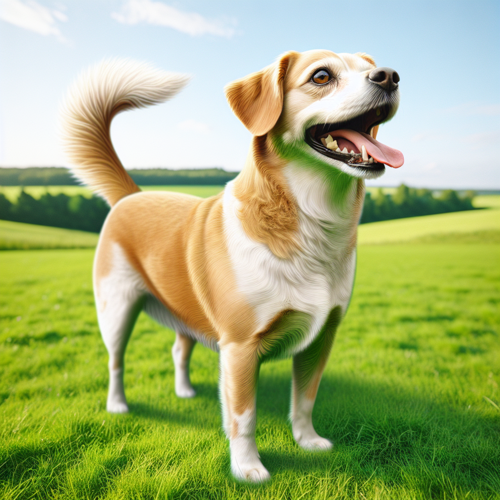AI-generated image for: realistic image of a happy dog