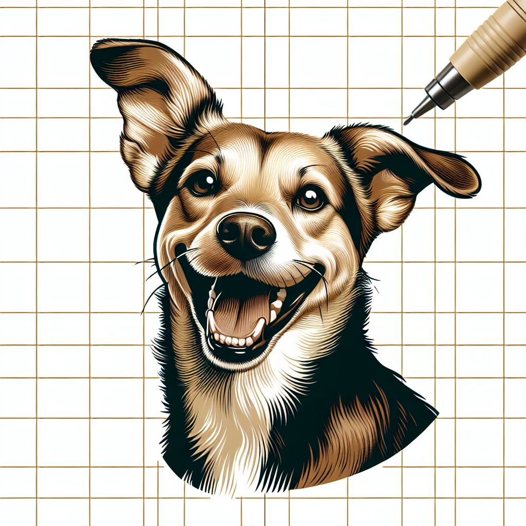 AI-generated image for: realistic image of a happy dog