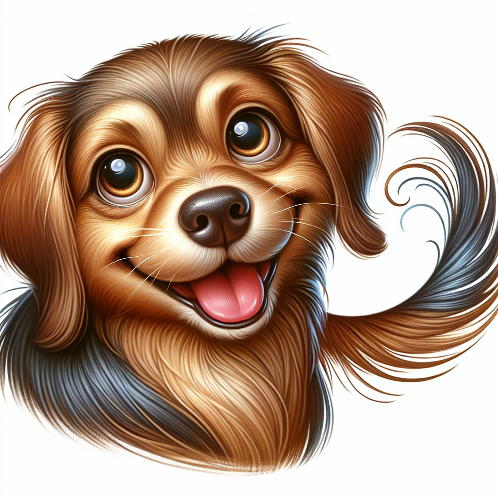 AI-generated image for: realistic image of a happy dog