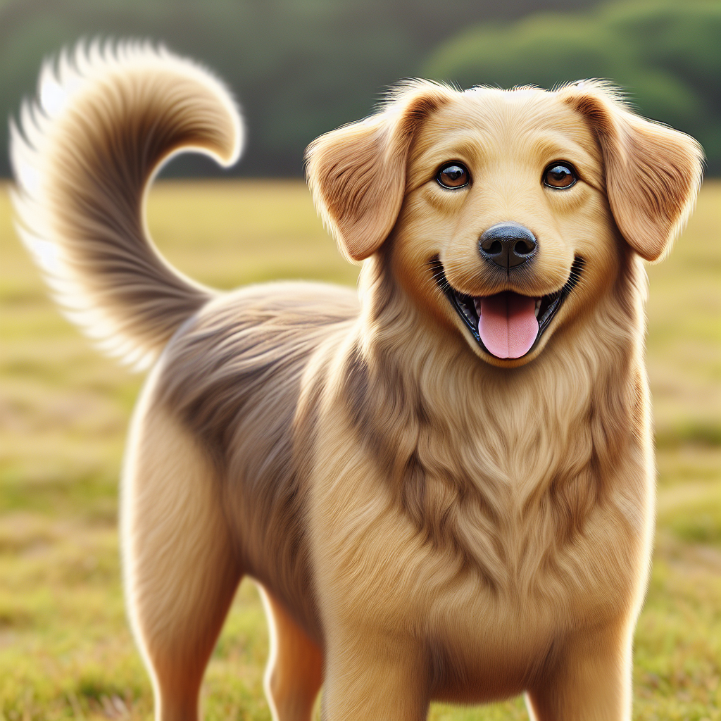 AI-generated image for: realistic image of a happy dog