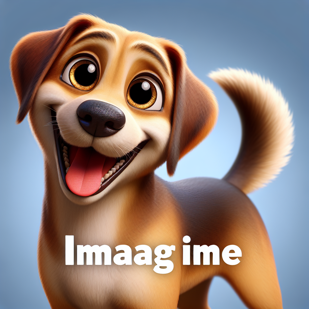 AI-generated image for: realistic image of a happy dog