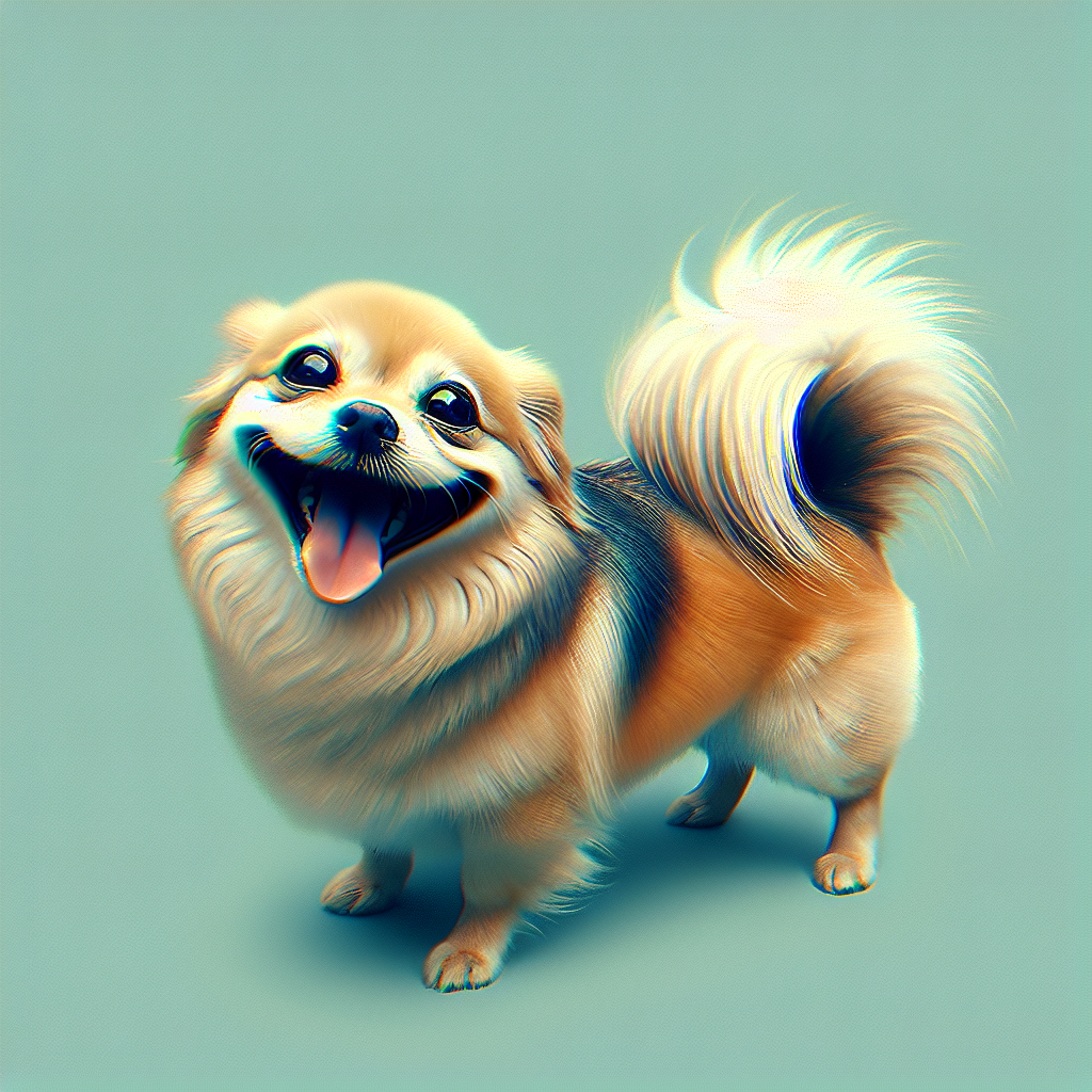 AI-generated image for: realistic image of a happy dog