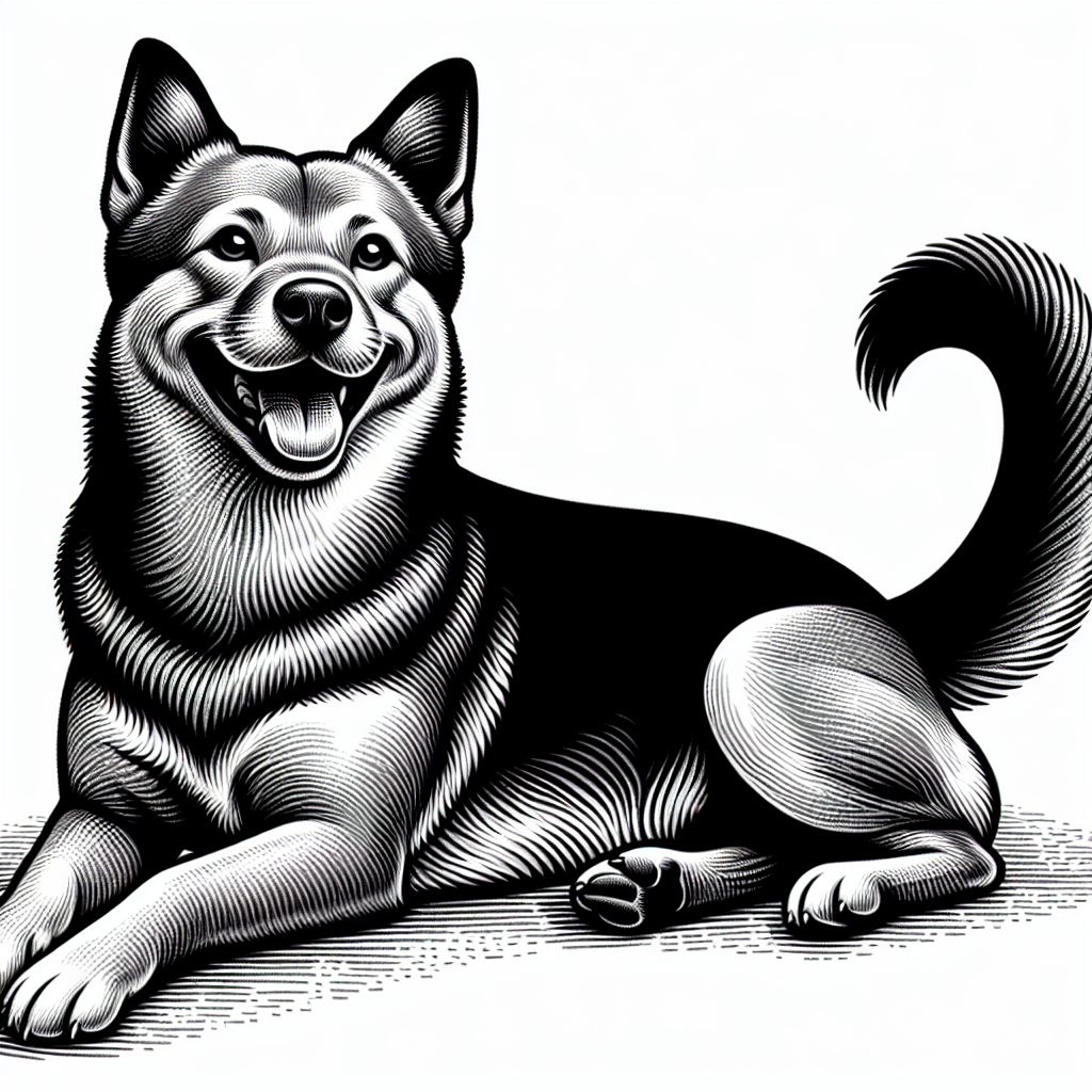 AI-generated image for: realistic image of a happy dog