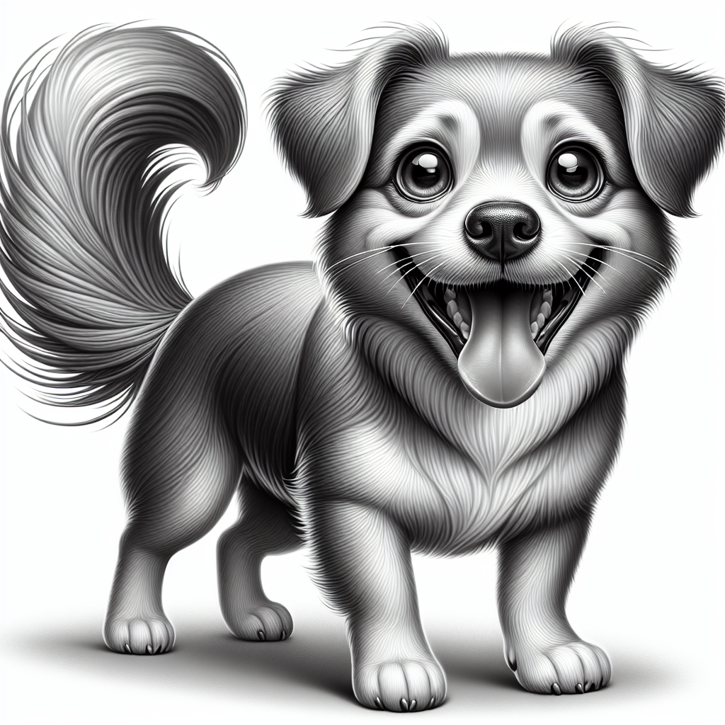 AI-generated image for: realistic image of a happy dog