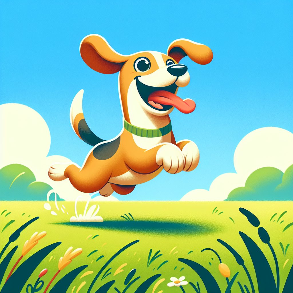 AI-generated image for: realistic image of a happy dog