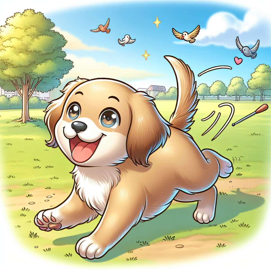 AI-generated image for: realistic image of a happy dog