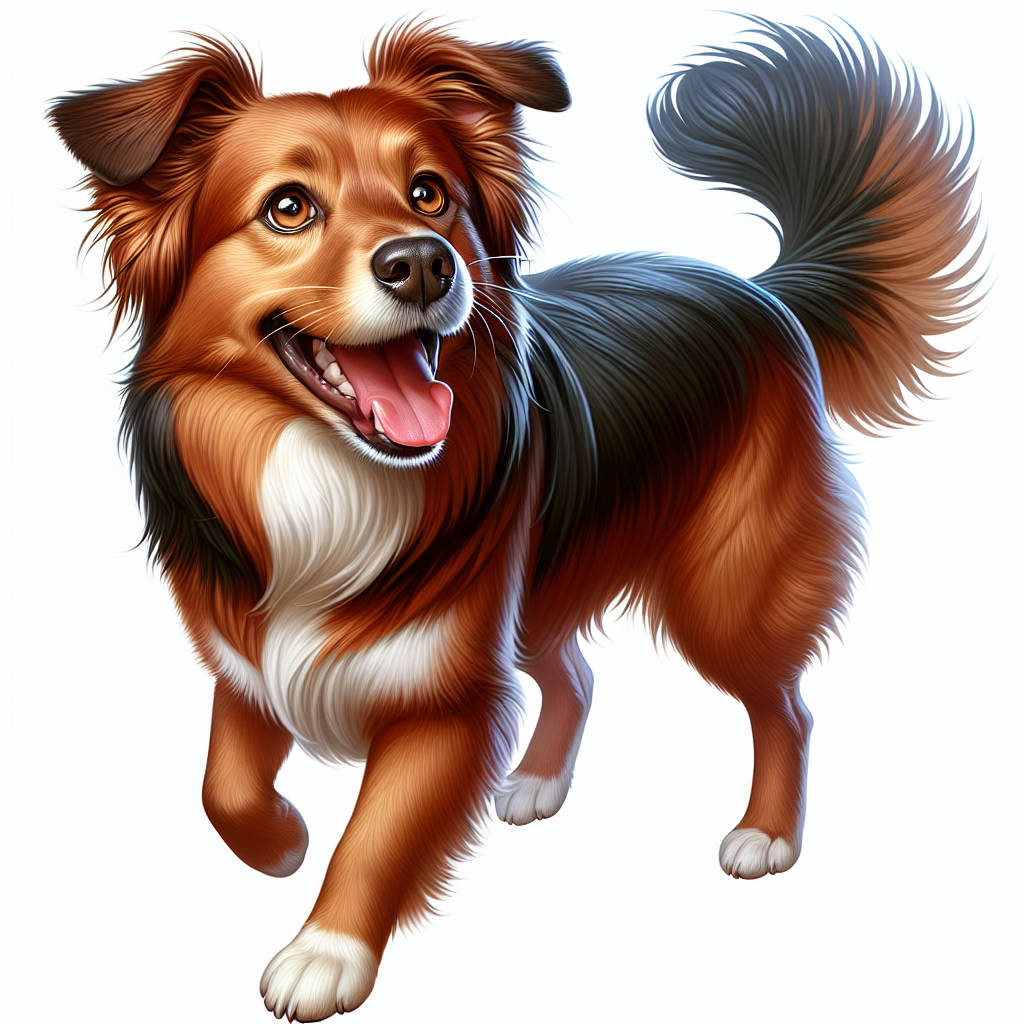 AI-generated image for: realistic image of a happy dog